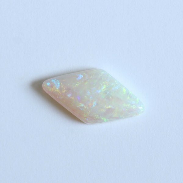 18.8X10.0MM 3.98CT AUSTRALIAN OPAL NATURAL SOLID WHITE LIGHT STONE COOBER PEDY
